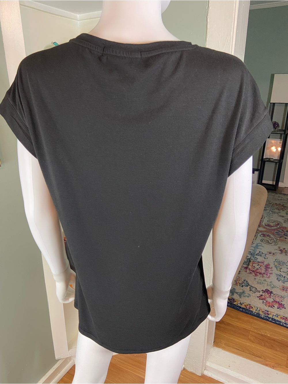 New NWT Automet Black Short Sleeve Basic Tee T Shirt Large L - Picture 6 of 8